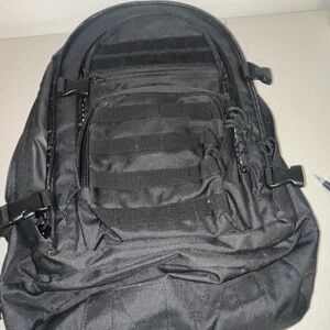 SOC black, military, tactical backpack, multi layer pocket black nylon